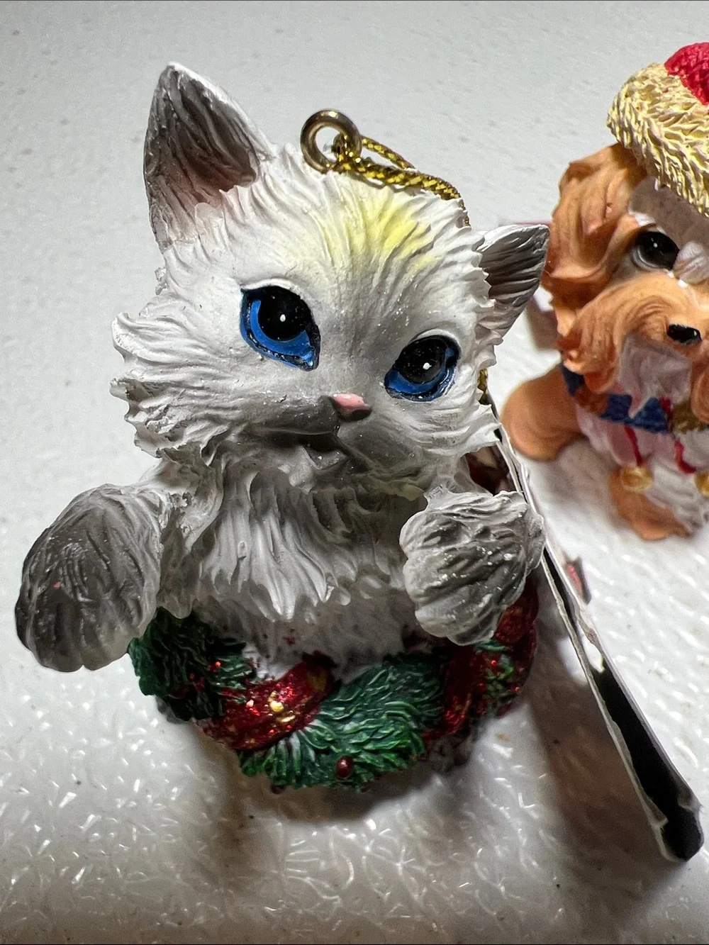 Sentimental Memories Holiday 6 Cats & 2 Dogs Figurine Ornaments - Resin New
